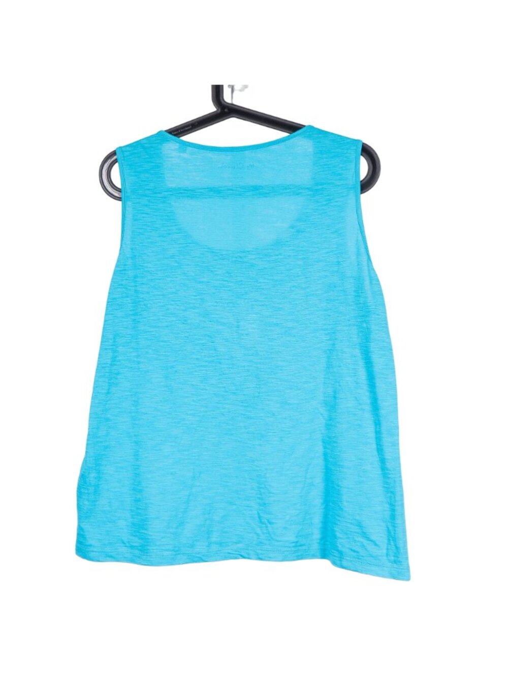 Chicos Sequin Tank 1 M 8 Blue White Cotton Stretch Scoop Neck Slimming Design - Picture 5 of 6